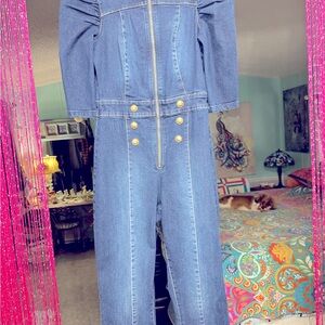 Ladies blue Jean jumpsuit